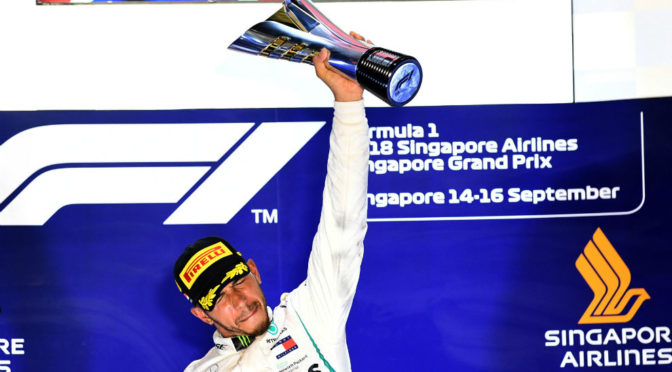 F1 | Singapur 2018 | Hamilton repite como en 2016 y 2017, Vettel…